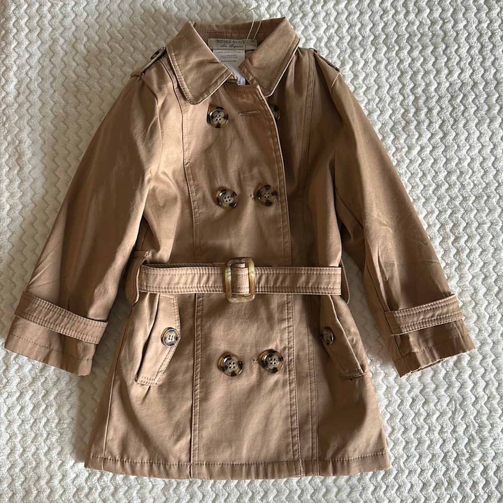beautiful toddler trench coat